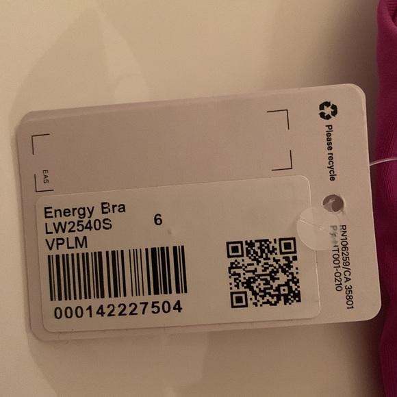 LULULEMON ENERGY SPORTS BRA - SIZE 6 - Picture 3 of 3